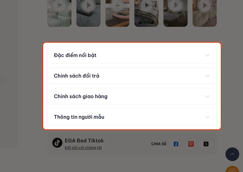 GẬP MỞ (accordion) - từng mục thu gọn.