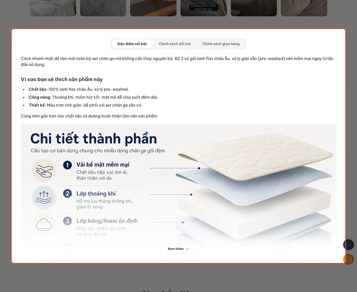 Tab ngang BÊN DƯỚI - khối mô tả tràn ngang cuối trang.